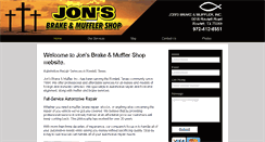 Desktop Screenshot of jonsbrake-muffler.com